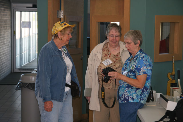 Dorchen Forman, Carol Rhoades(center), Joy on the right